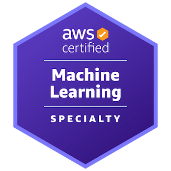 AWS Certified Machine Learning Specialty badge